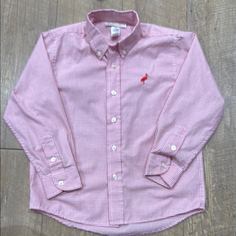 The Beaufort Bonnet Company Red and White Casual Button Down Shirt - Like new!